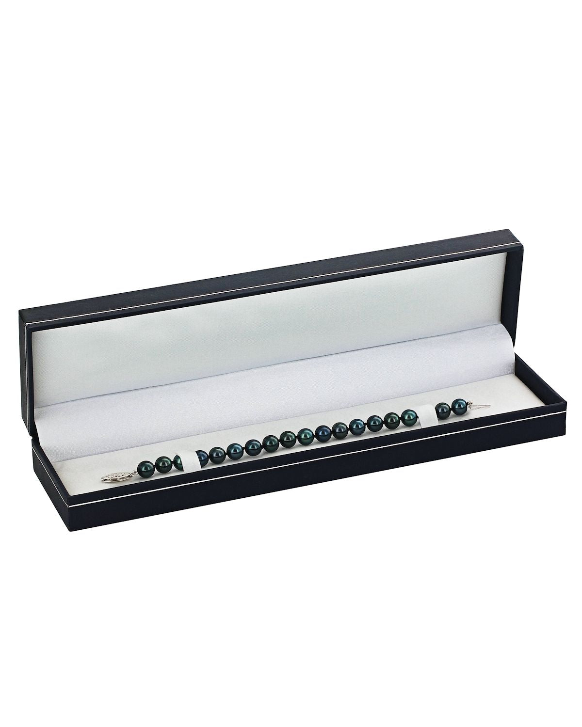 Luxurious Black Japanese Akoya Pearl Bracelet – 11.0–12.0mm