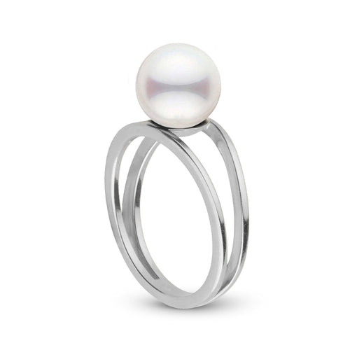 Bridge Collection Elegant 8.5–9.0 mm Akoya Pearl Ring