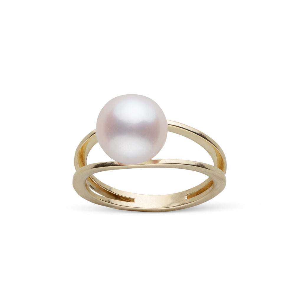 Bridge Collection 8.5–9.0 mm Akoya Pearl Ring – Timeless Elegance
