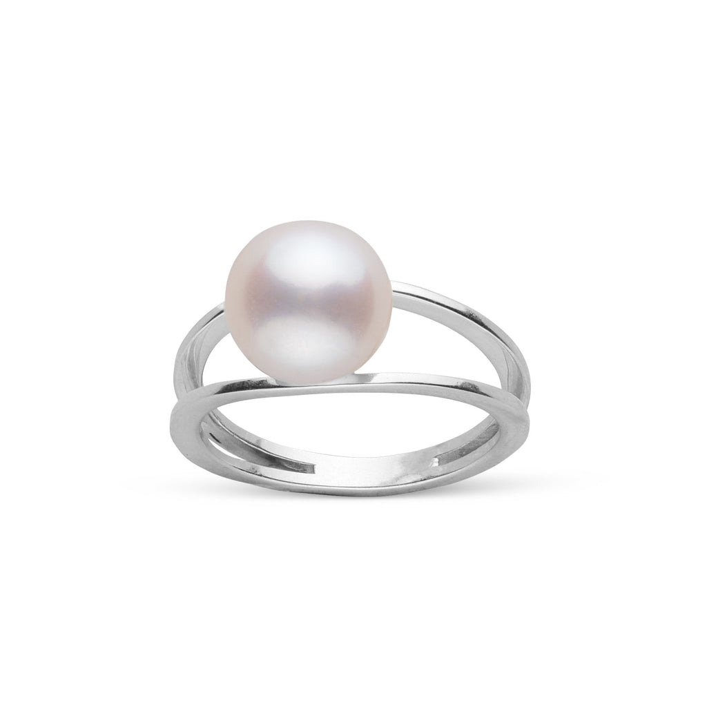 Bridge Collection 8.5–9.0 mm Akoya Pearl Ring – Timeless Elegance