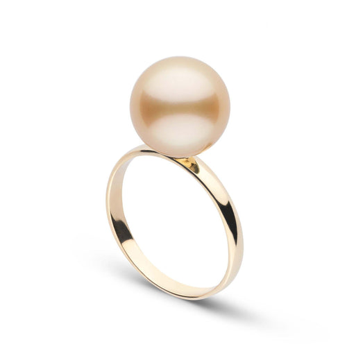Classic Collection 10.0–11.0 mm Golden South Sea Pearl Ring