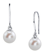 Elegant 7.0–8.0mm Freshwater Pearl Linda Dangle Earrings