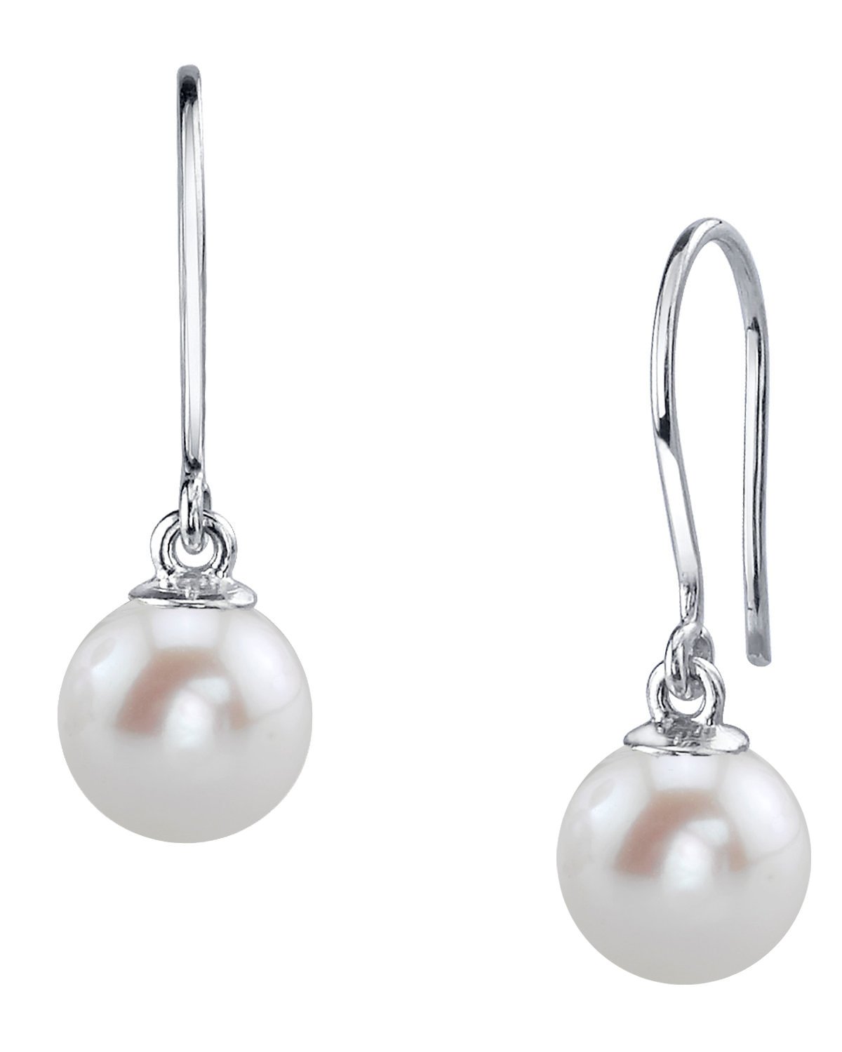 Elegant 7.0–8.0mm Freshwater Pearl Linda Dangle Earrings