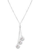 Elegant Gold Freshwater Pearl & Tincup Jasper Pendant, 9.0–11.0mm
