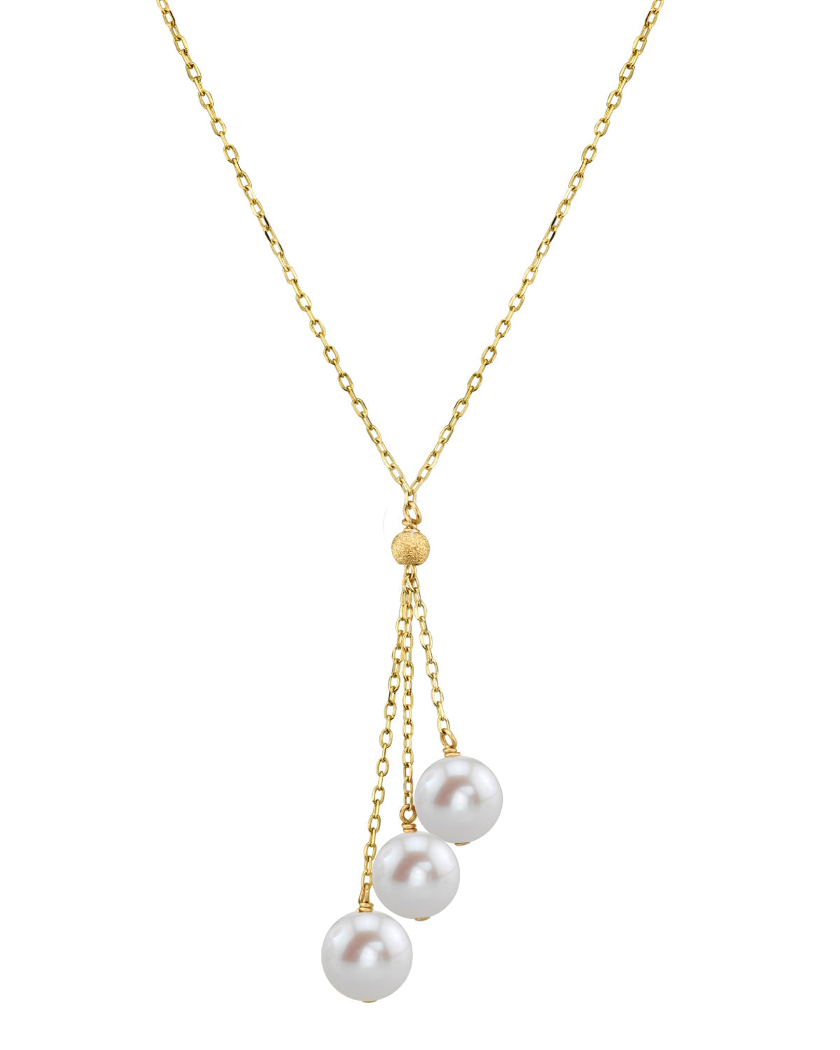 Elegant Gold Freshwater Pearl & Tincup Jasper Pendant, 9.0–11.0mm